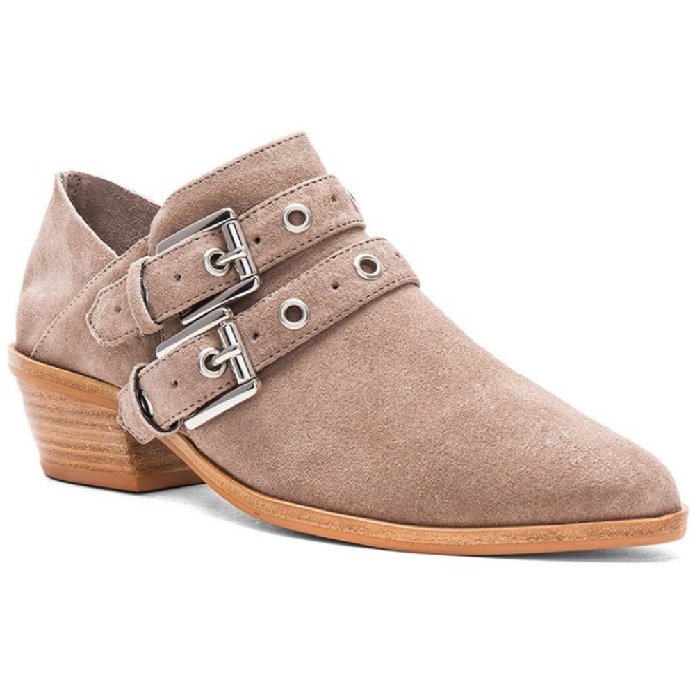 Rebecca Minkoff Austen Suede Bootie Taupe Tan‎